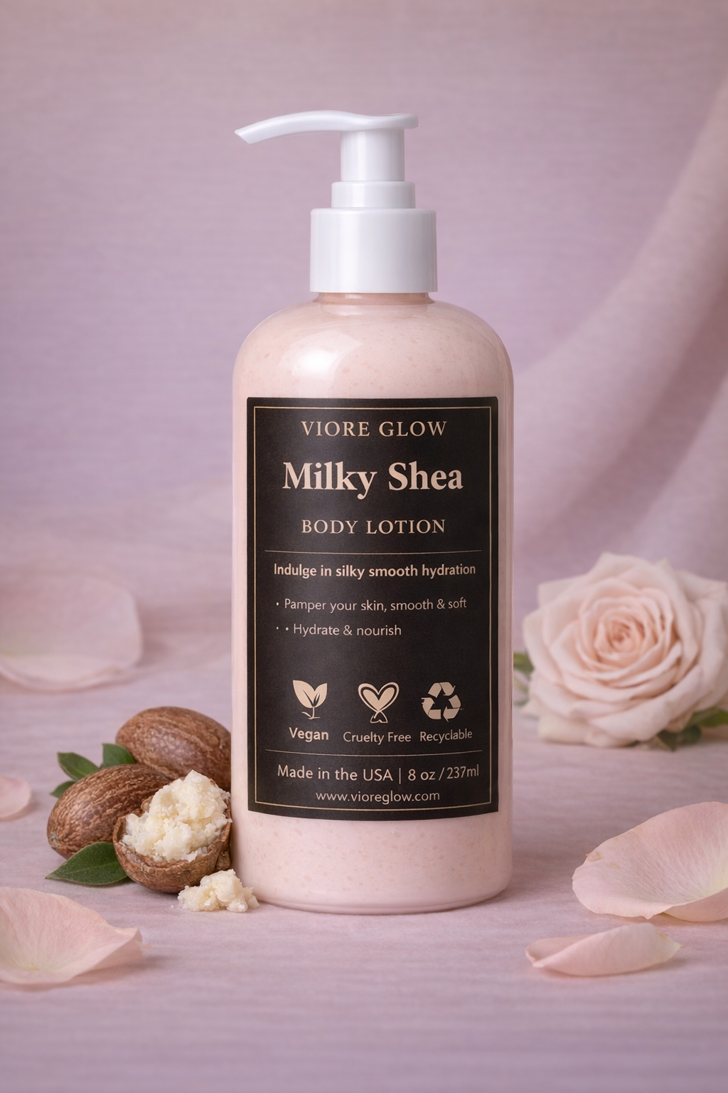 🥛 MILKY SHEA BODY LOTION – 8 OZ