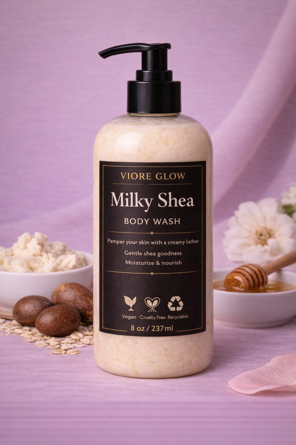Milky Shea – Nourishing Cream Body Wash (8 oz)