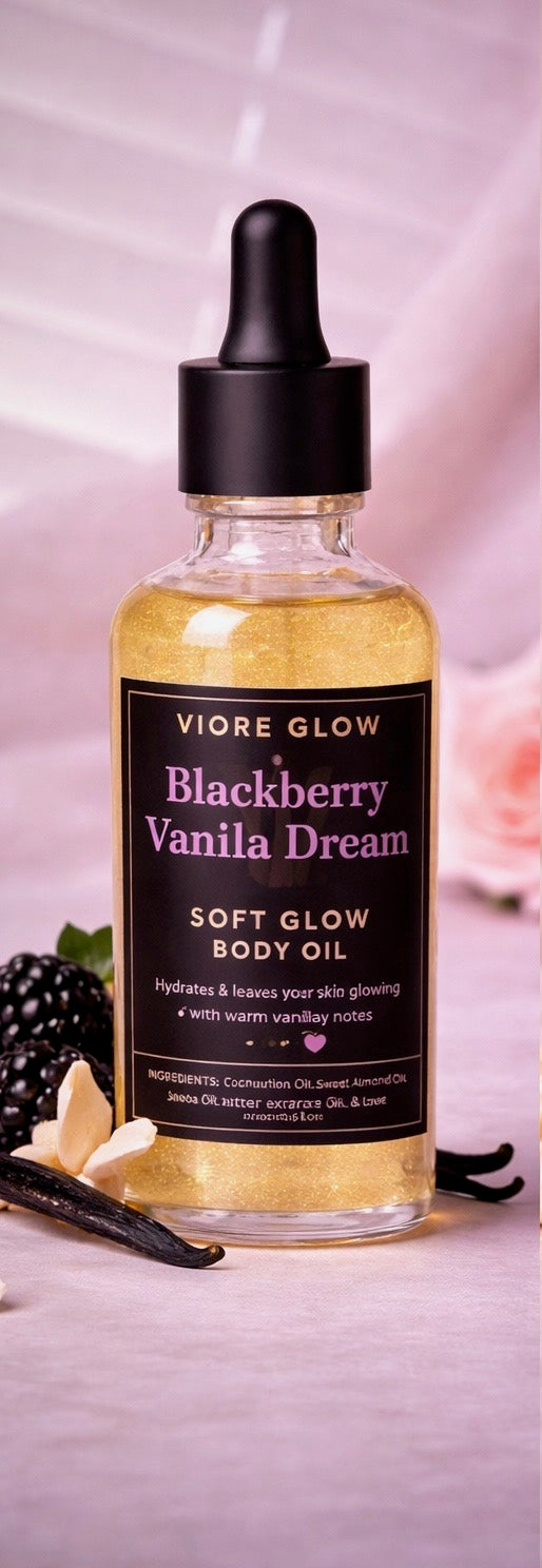 Blackberry Vanilla Dream Soft Glow Body Oil (1 oz)