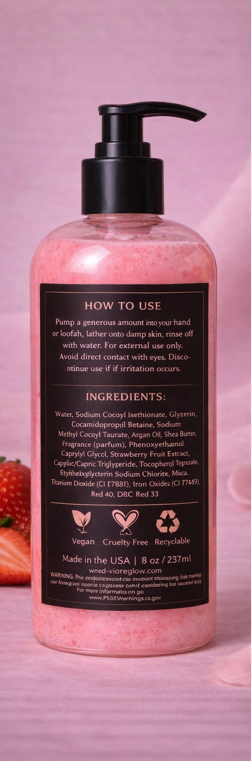 Creamy Strawberry Kiss Body Wash (8 oz)