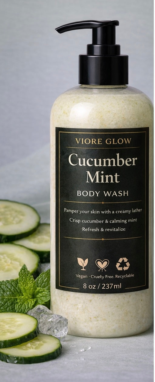 Cucumber Mint – Fresh & Clean Body Wash (8 oz)