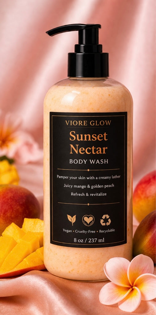 Sunset Nectar – Tropical Glow Body Wash (8 oz)