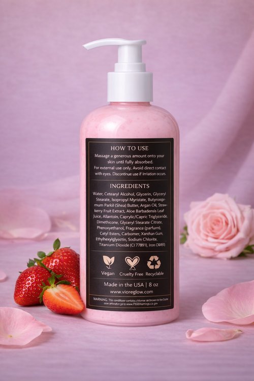 Creamy Strawberry Kiss Body Lotion (8 oz)